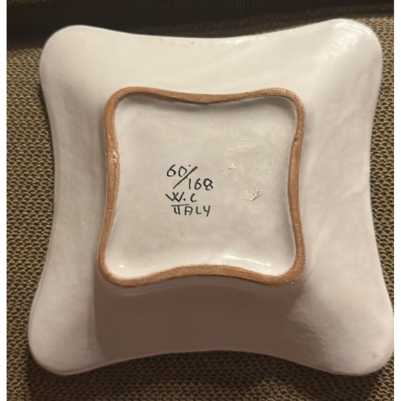 Signed pottery ashtray Italy W.C Italy 60/168 - Picture 3 of 16